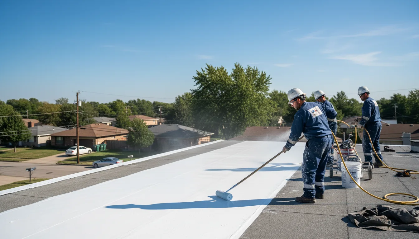 Commercial roof coating in Texhoma, OK near me